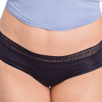 ENNA BRAGA MENSTRUAL HIPSTER NOCHE 1 UNIDAD TALLA M FLUJO ABUNDANTE COLOR NEGRO