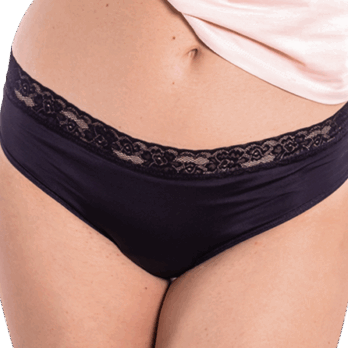 ENNA BRAGA MENSTRUAL CLASSIC DIA 1 UNIDAD TALLA M FLUJO ABUNDANTE COLOR NEGRO