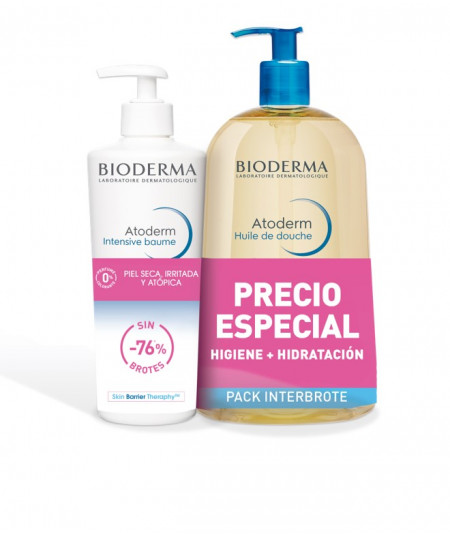 BIODERMA ATODERM PACK INTENSIVE BAUME 500ML + HUILE DOUCHE 1L