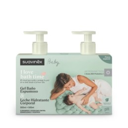 SUAVINEX BABY GEL ESPUMOSO + LECHE HIDRATANTE PACK 500 ML