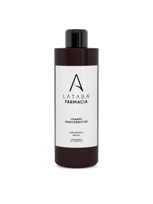 CHAMPU SEBOCORRECTOR FARMACIA LATASA 400 ML regula el exceso de grasa sin resecar ni apelmazar el ca