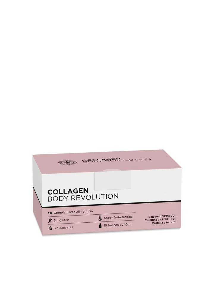 COLLAGEN BODY REVOLUTION FARMACIA LATASA 15 FRASCOS 10ML ANTICELULITICO ORAL, PIEL FIRME Y LISA