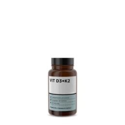 VIT D3 + K2  60 CAPS para huesos, músculos y corazón