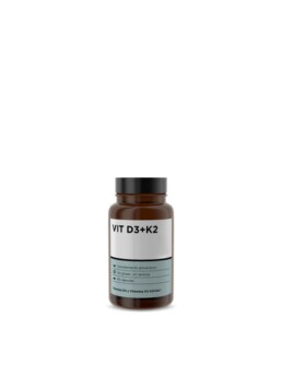VIT D3 + K2 60 CAPS para huesos, músculos y corazón