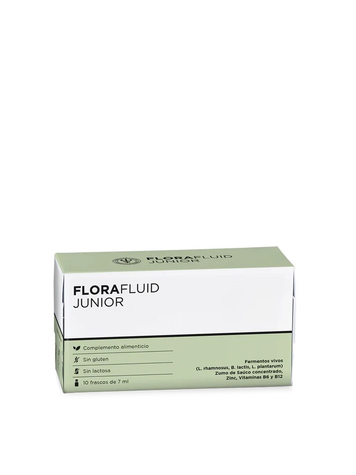 FLORA FLUID JUNIOR FARMACIA LATASA 10 FRASCOS PROBIOTICOS, DEFENSAS Y FLORA INTESTINAL